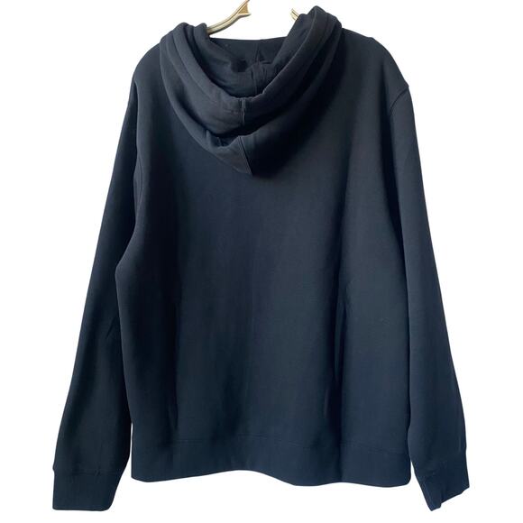 Ed Hardy Men Y2K Spell Out Logo Black Hoodie Sweatshirt Size L Grunge Skater NWT - Picture 3 of 12